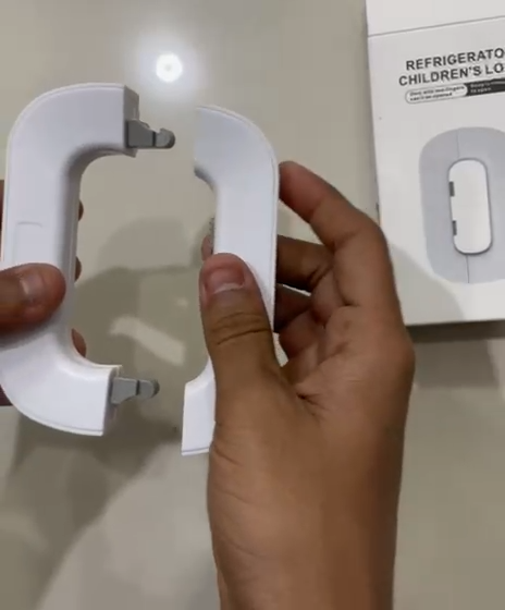 Child Safety Fridge Lock – Self Adhesive Baby Proof Lock for Refrigerator, Cabinets & Drawers | Strong, Easy Installation